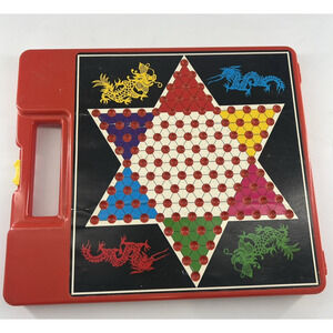 Vintage Pressman Toy Corp Checkers & Chinese Checkers Game Family Collectible